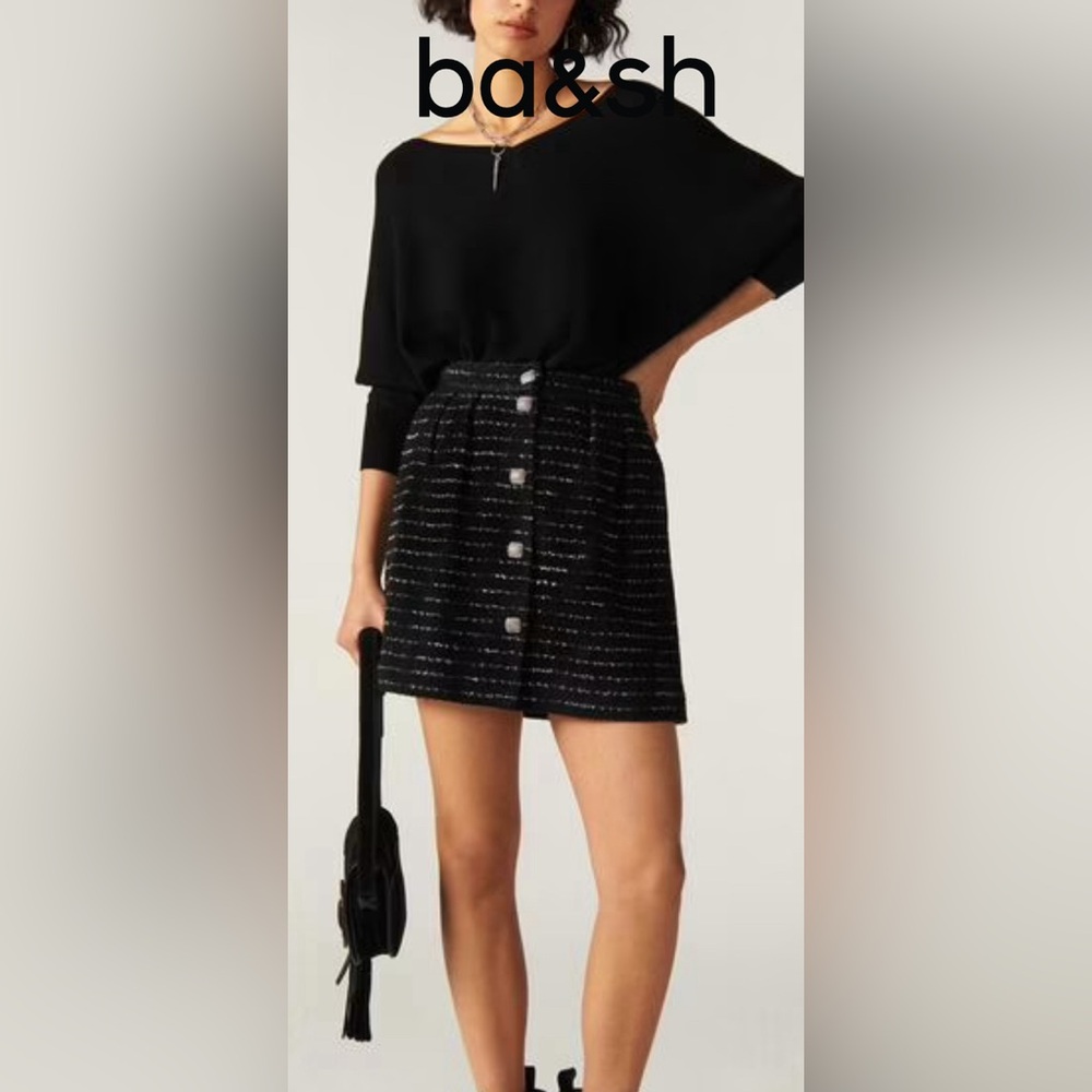 Ba&sh Livia Tweed Mini